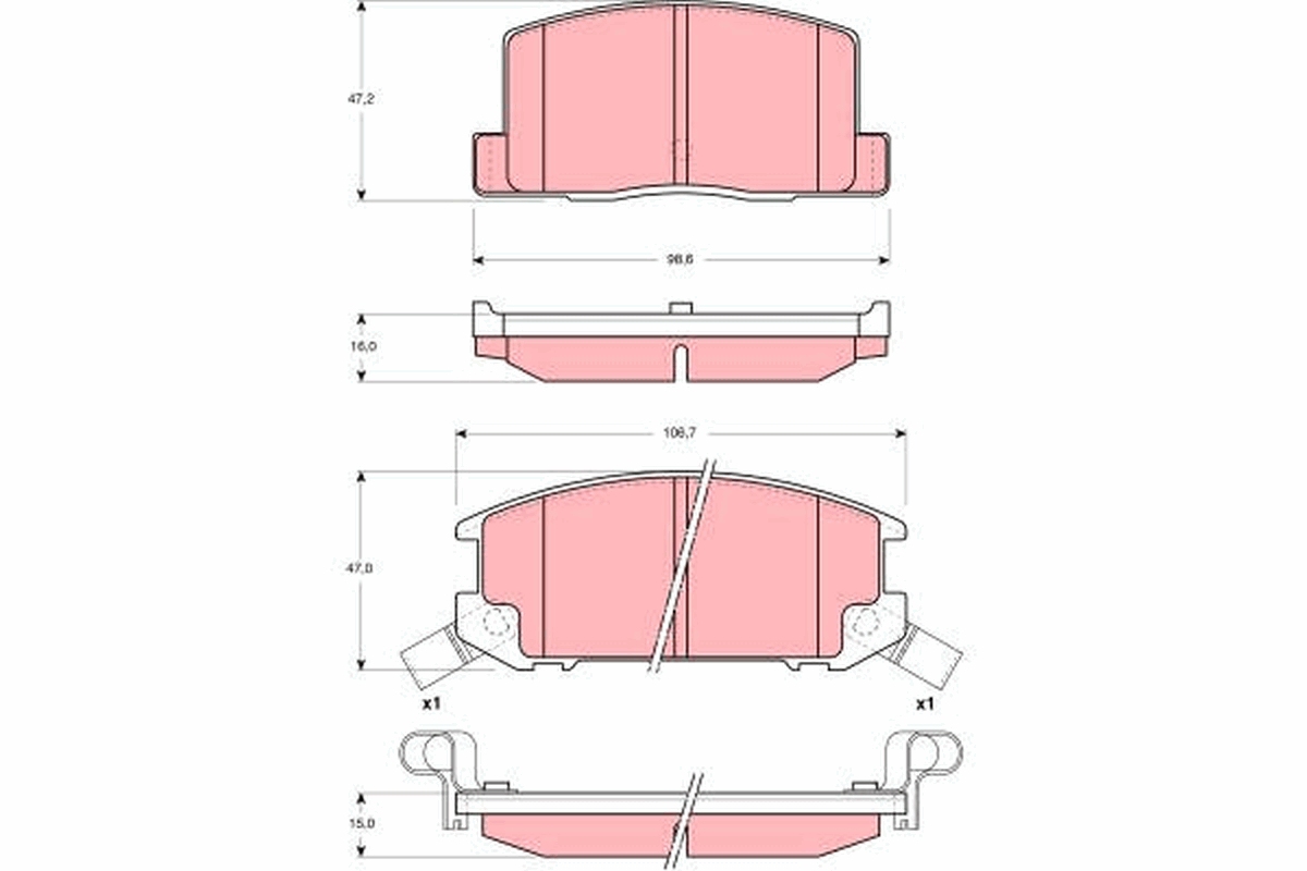 Remblokset TRW GDB3058