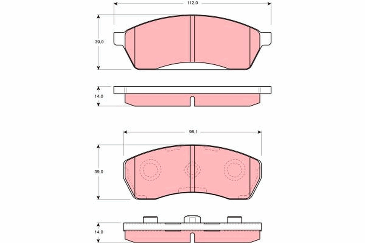 Remblokset TRW GDB3068