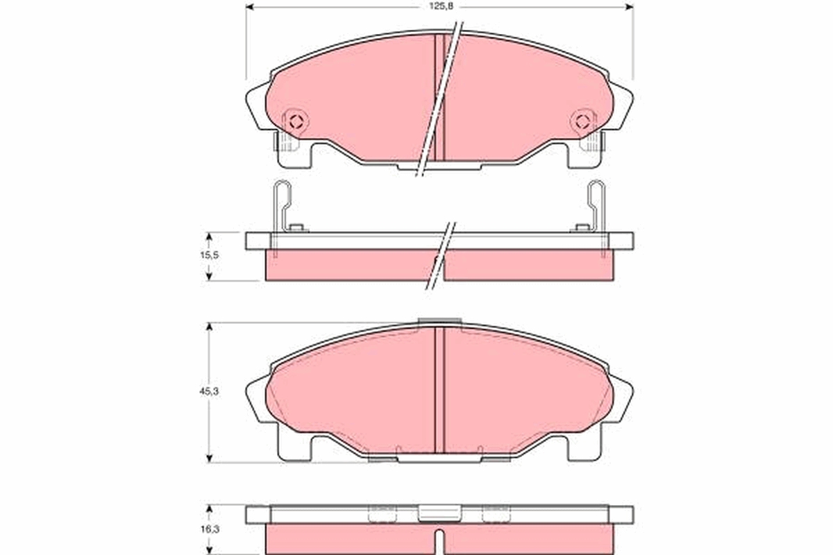 Remblokset TRW GDB3071