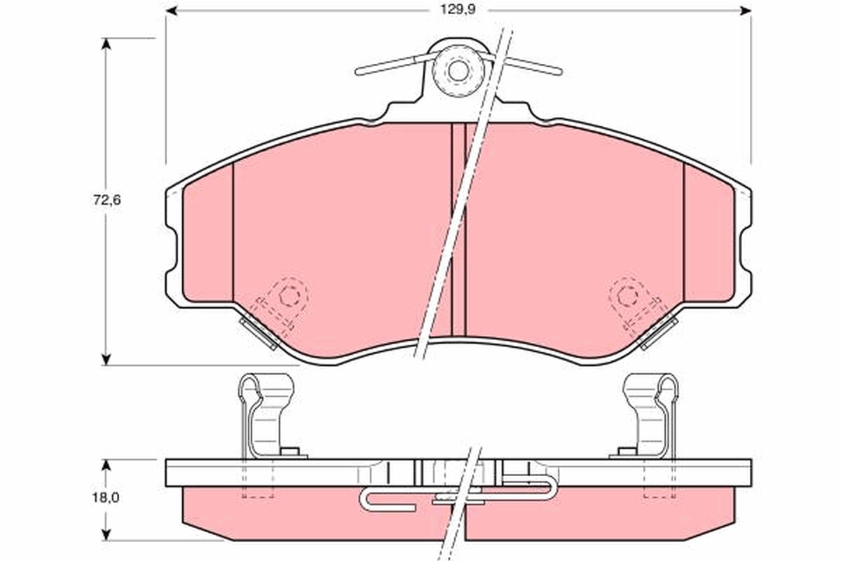 Remblokset TRW GDB3089