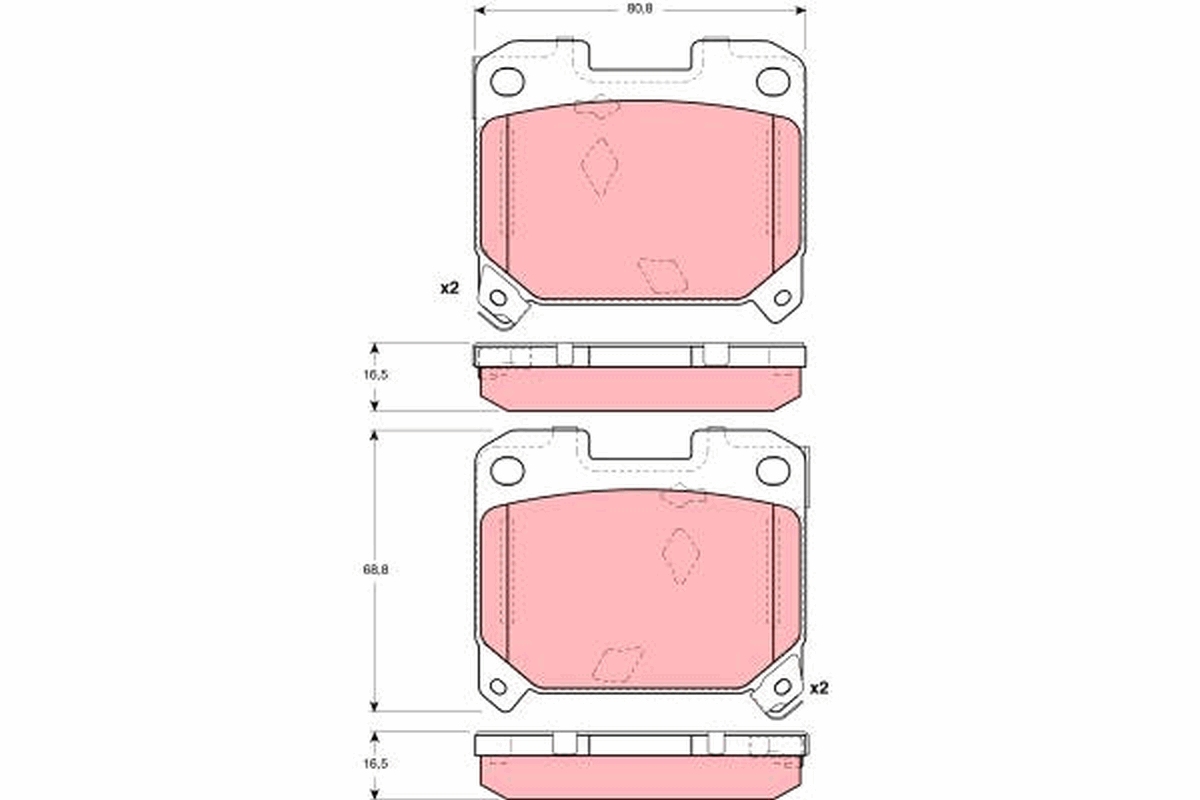 Remblokset TRW GDB3105