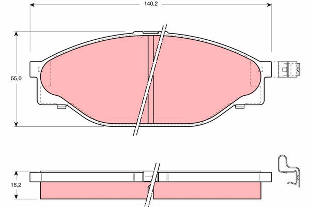 Remblokset TRW GDB3109