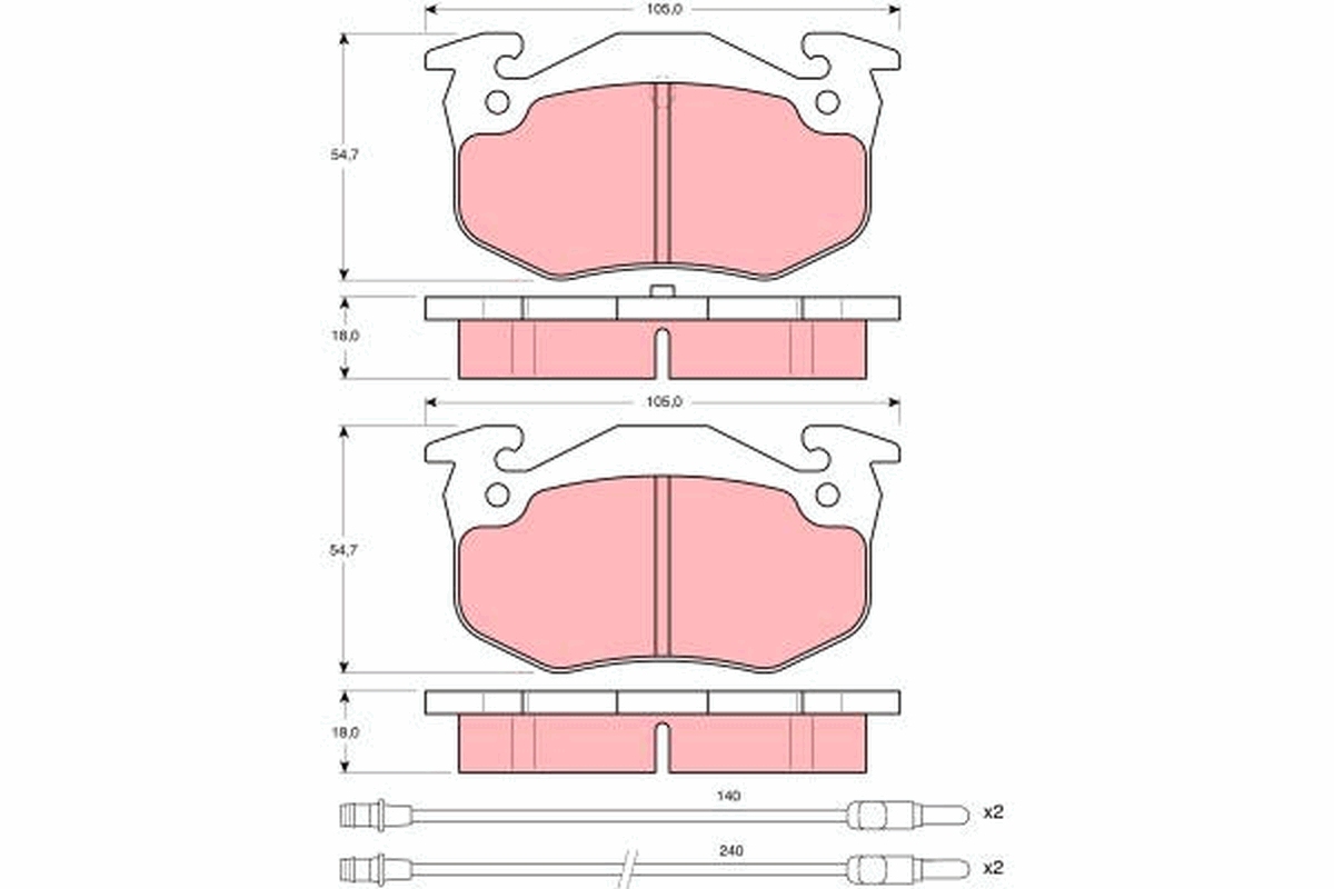 Remblokset TRW GDB313