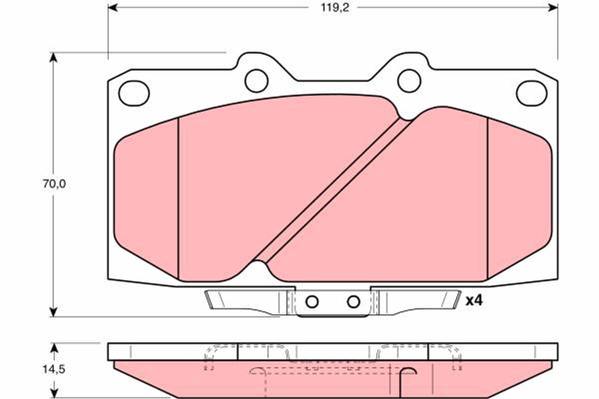 Remblokset TRW GDB3131