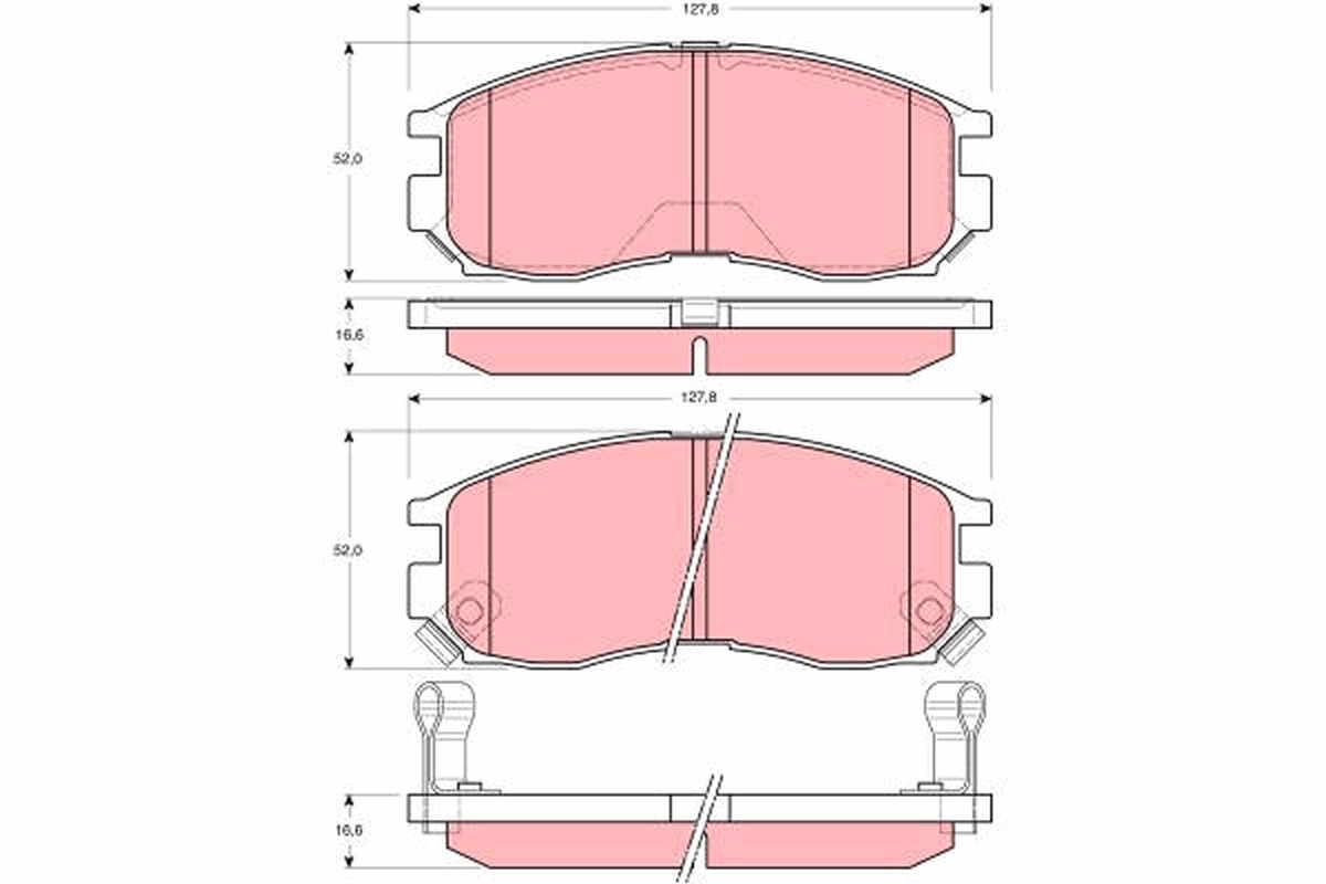 Remblokset TRW GDB3133