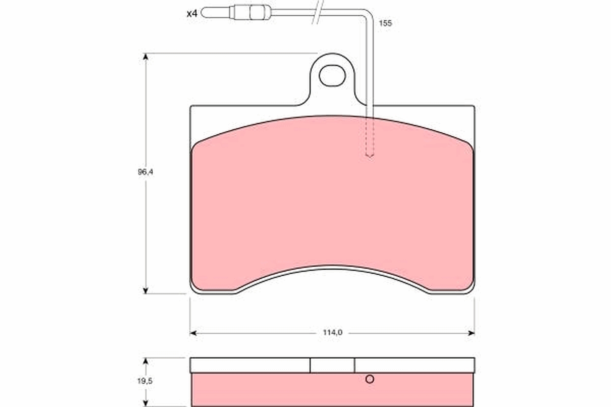 Remblokset TRW GDB314