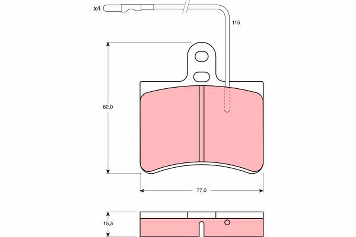 Remblokset TRW GDB315