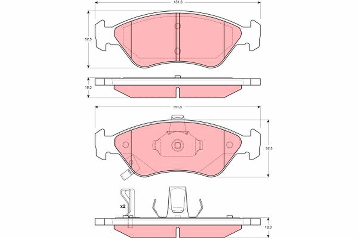 Remblokset TRW GDB3173