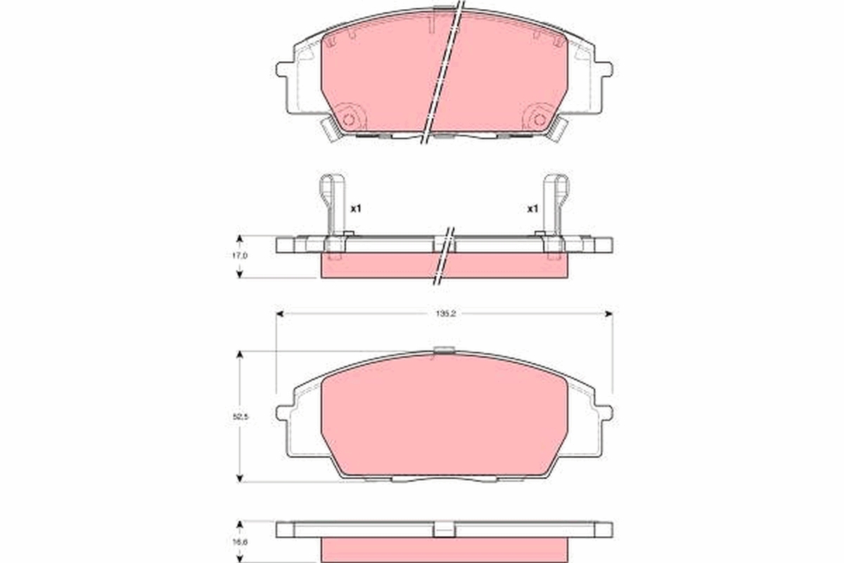 Remblokset TRW GDB3250