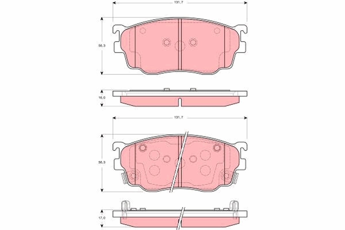 Remblokset TRW GDB3253