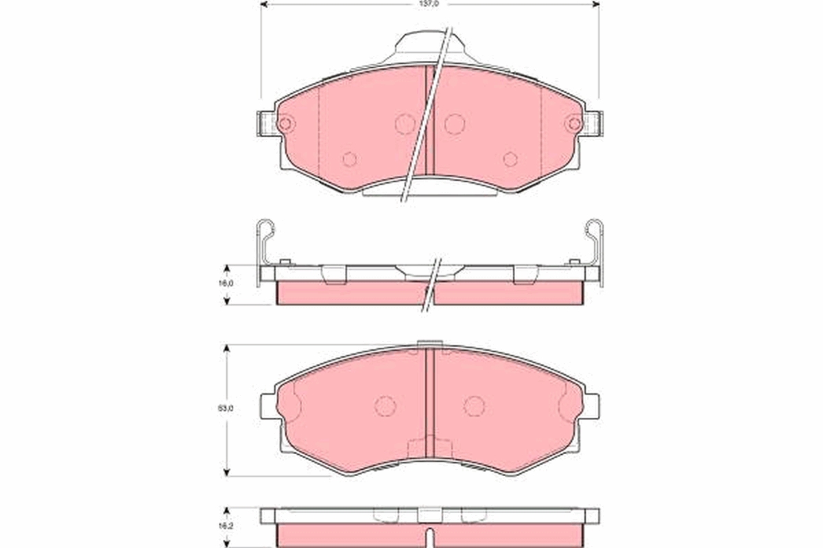 Remblokset TRW GDB3259