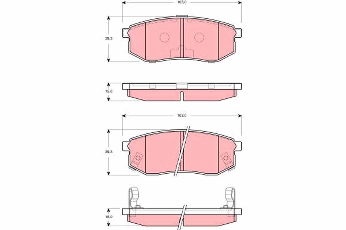 Remblokset TRW GDB3260