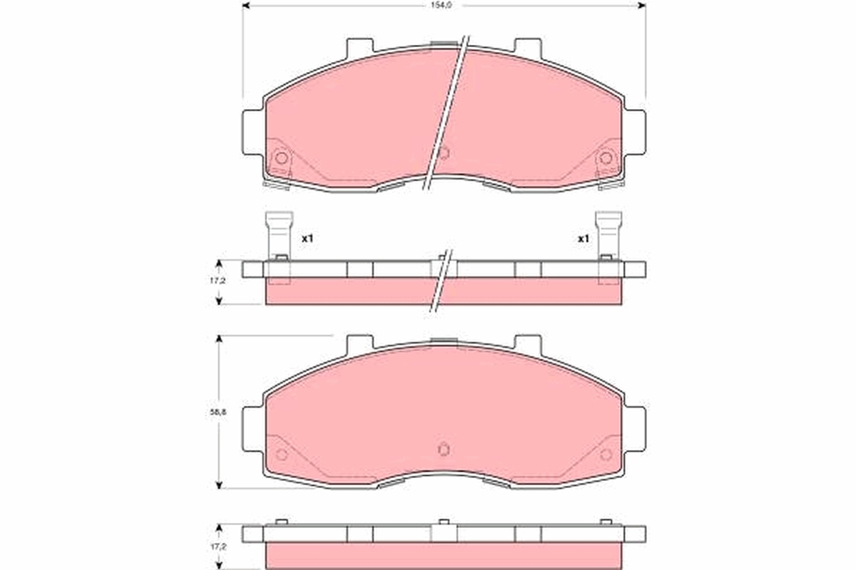 Remblokset TRW GDB3263