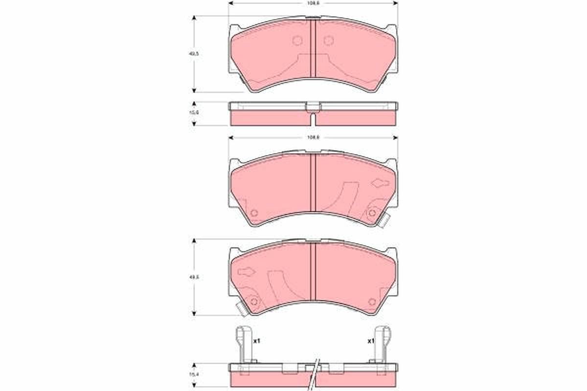 Remblokset TRW GDB3275