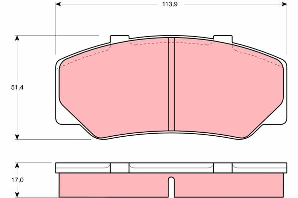 Remblokset TRW GDB329