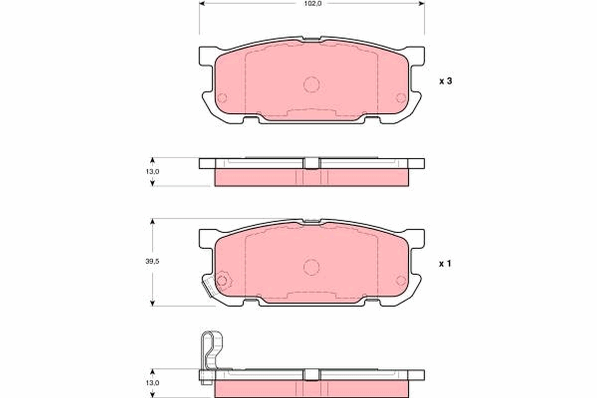 Remblokset TRW GDB3303