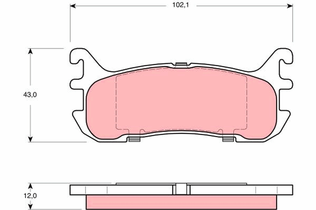 Remblokset TRW GDB3319