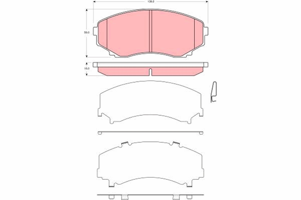 Remblokset TRW GDB3326