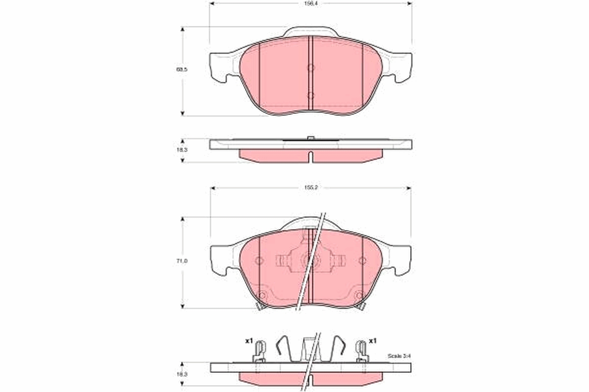 Remblokset TRW GDB3335