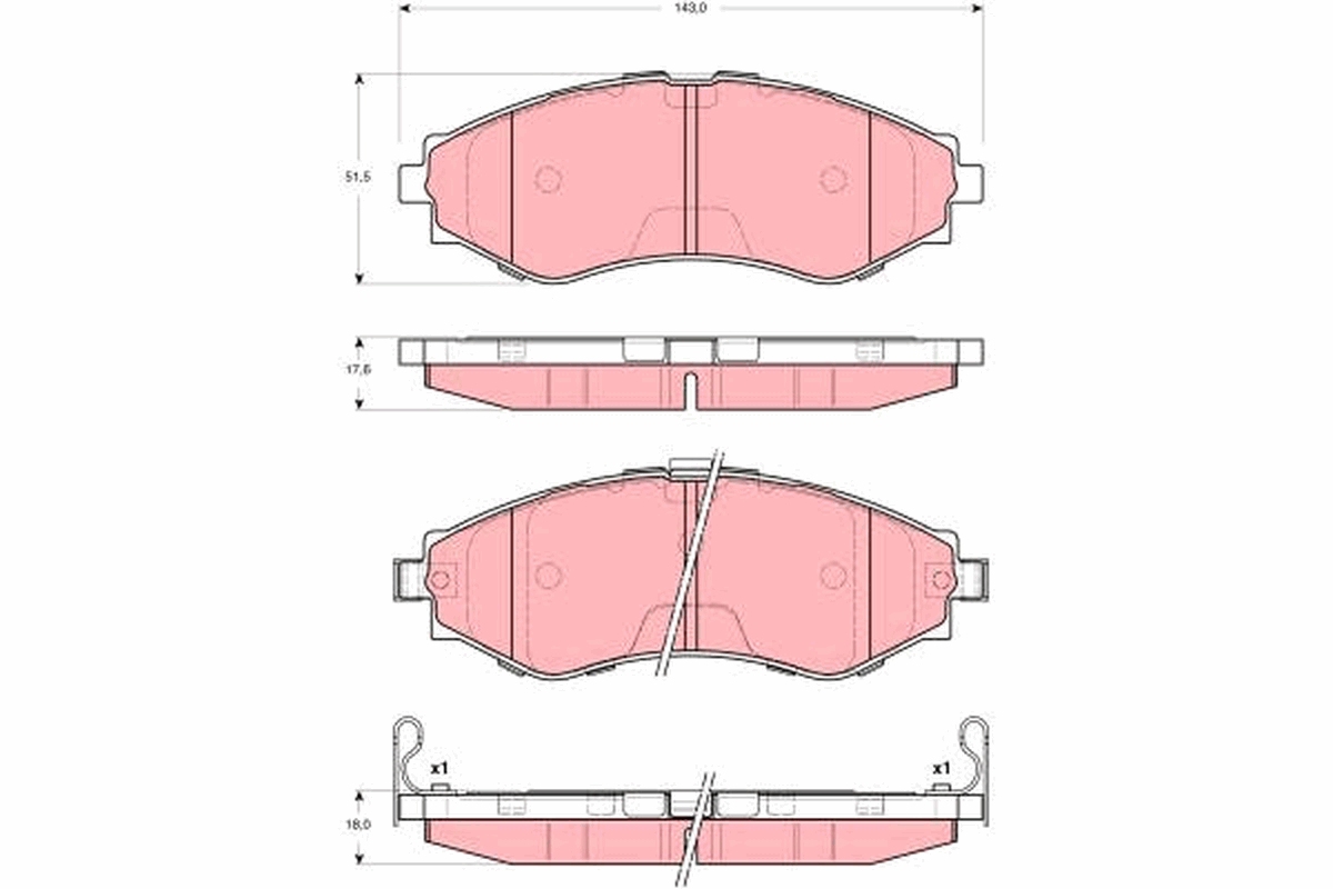 Remblokset TRW GDB3345