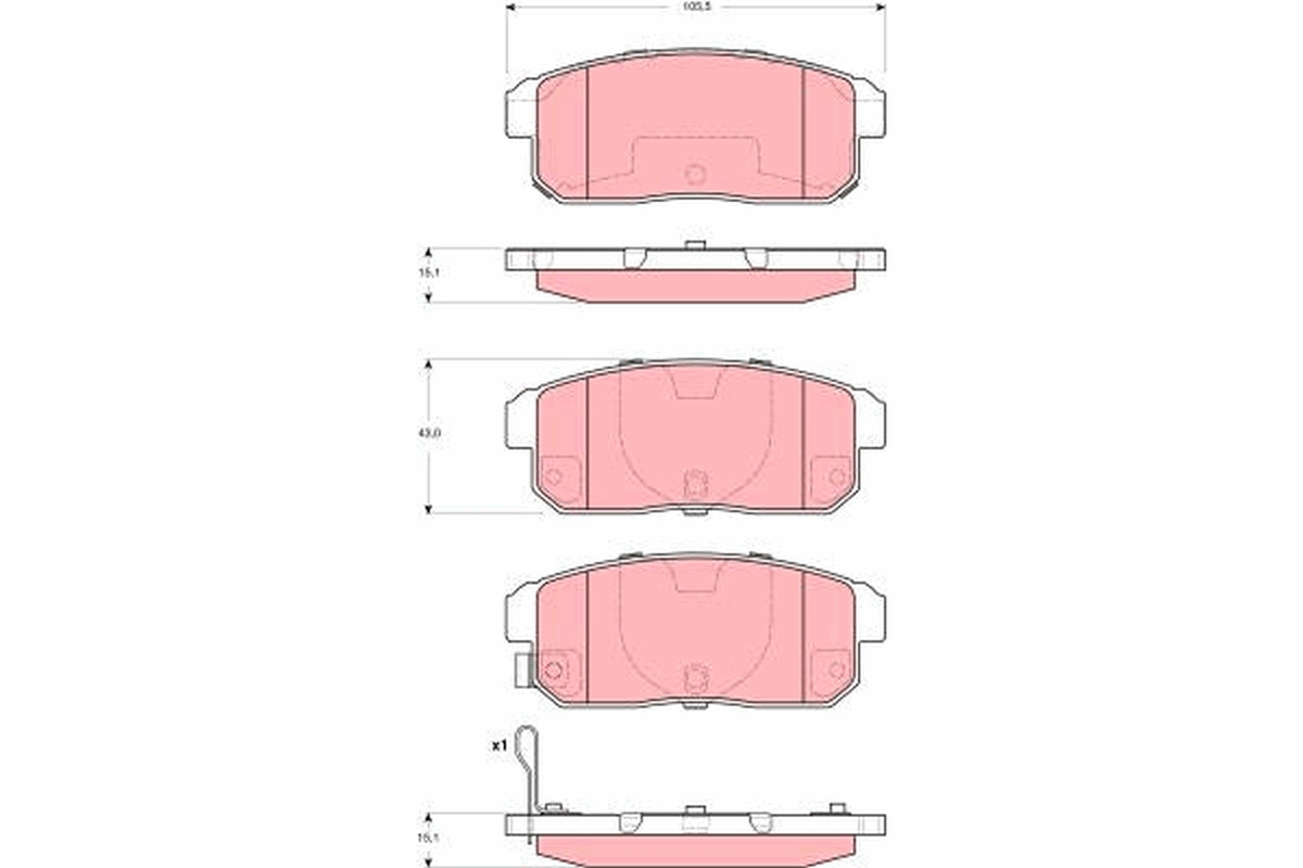 Remblokset TRW GDB3357