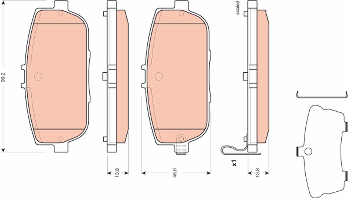 Remblokset TRW GDB3402