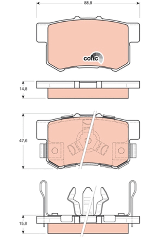 Remblokset TRW GDB3438