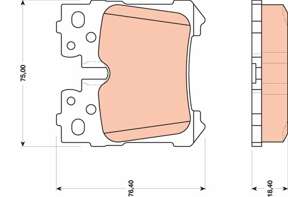 Remblokset TRW GDB3475