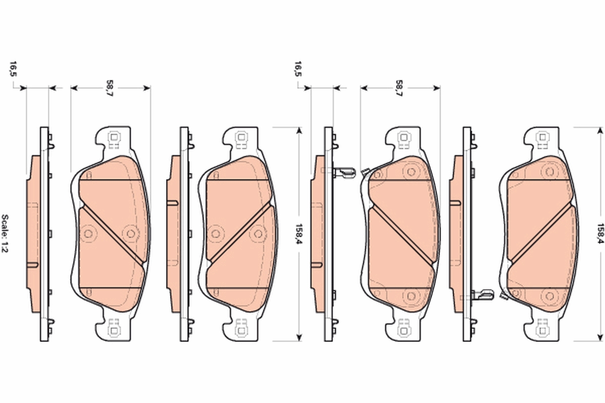 Remblokset TRW GDB3503