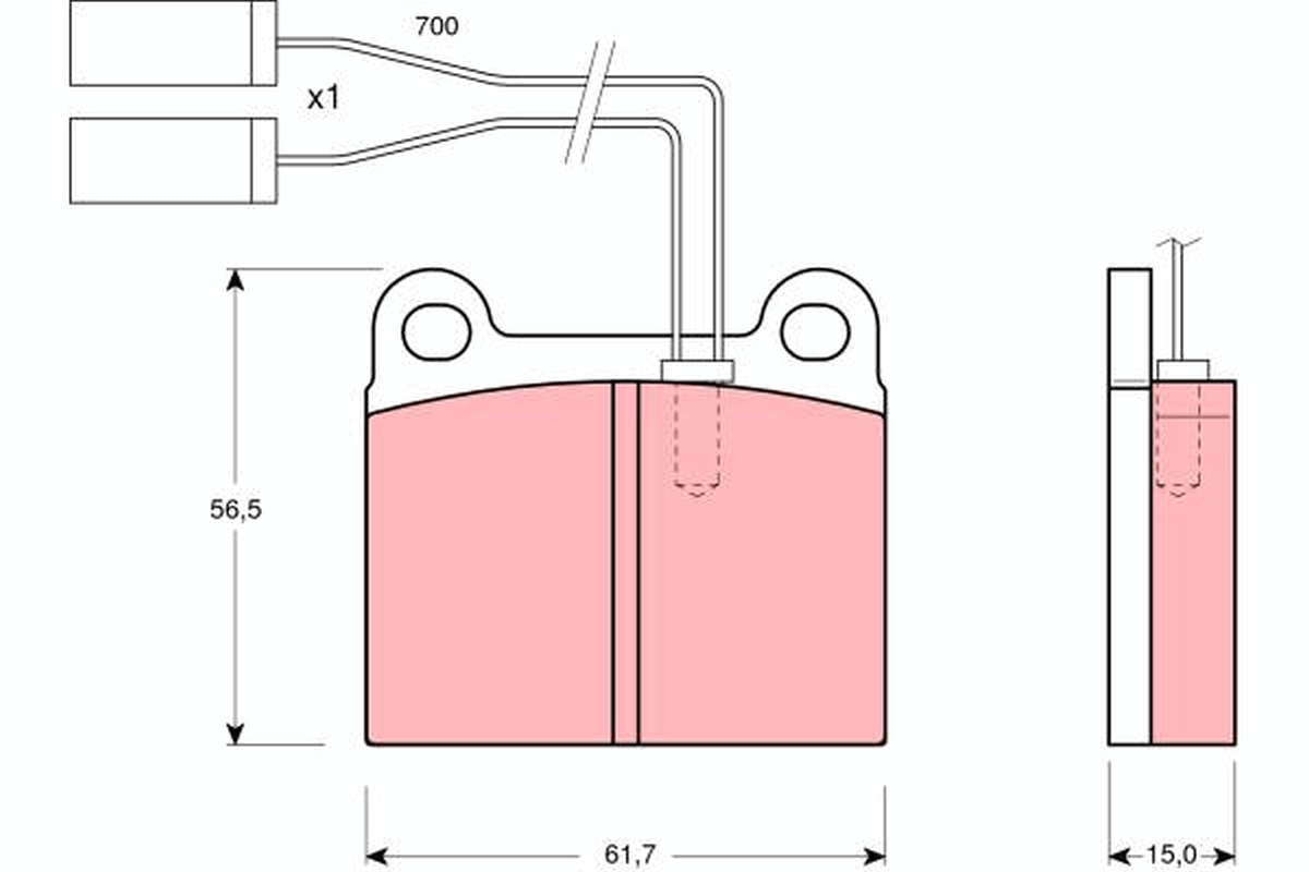 Remblokset TRW GDB362