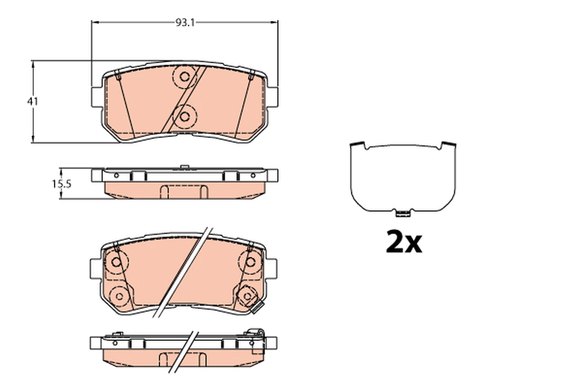 Remblokset TRW GDB3636