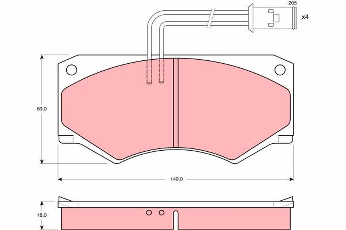 Remblokset TRW GDB390