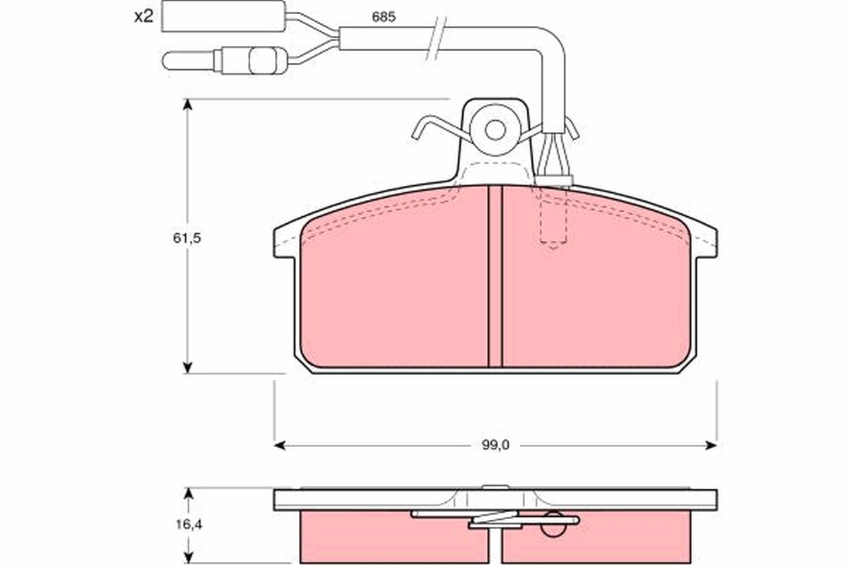 Remblokset TRW GDB417