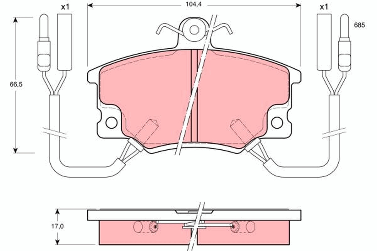 Remblokset TRW GDB457