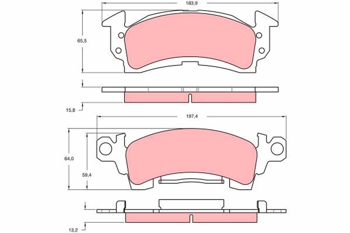 Remblokset TRW GDB742