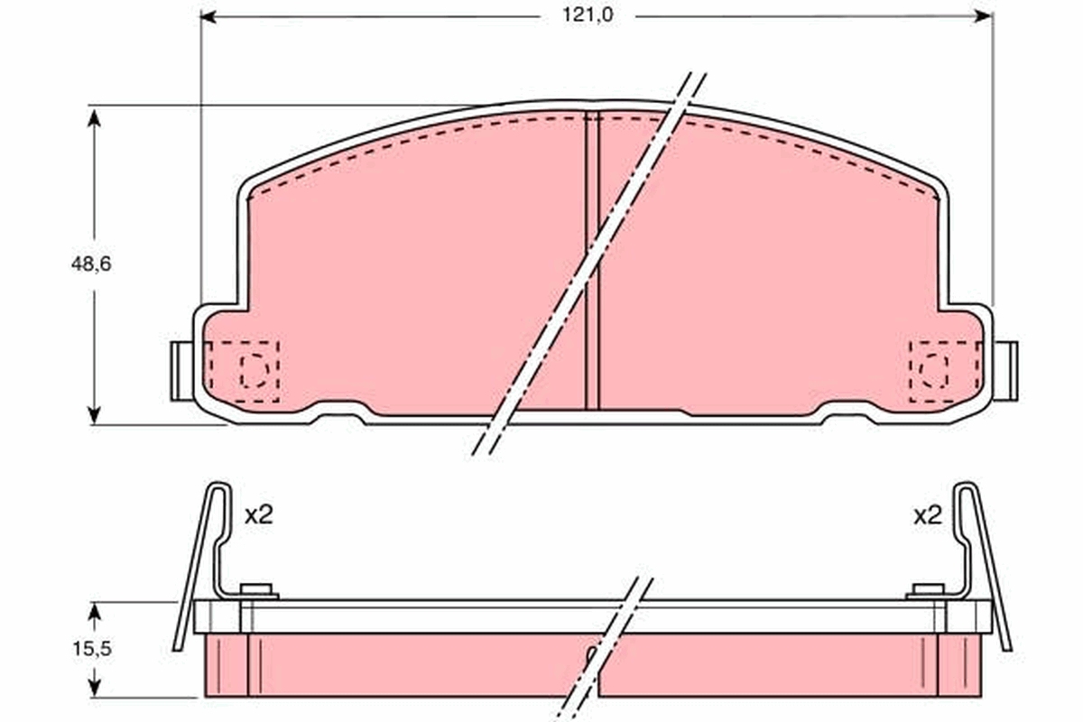 Remblokset TRW GDB749