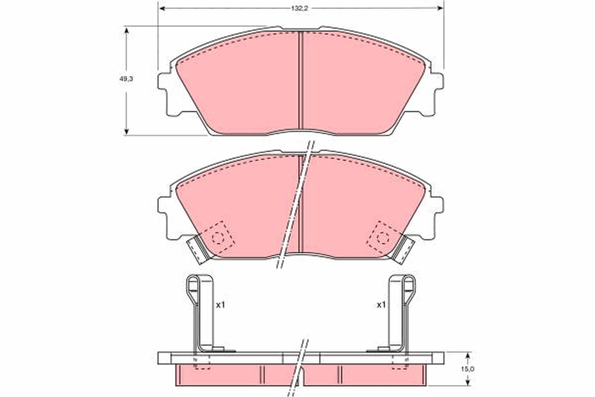 Remblokset TRW GDB763