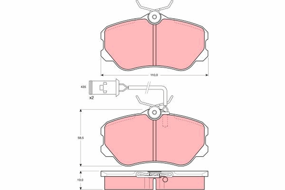 Remblokset TRW GDB864