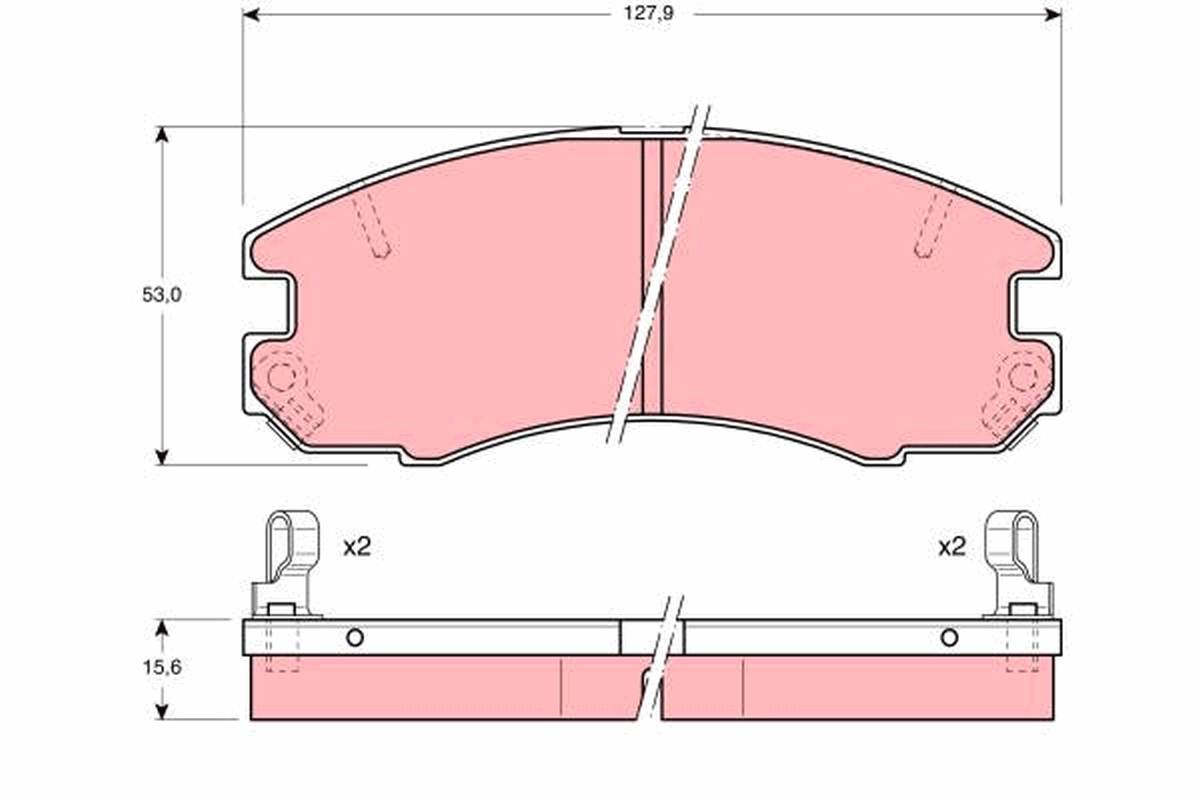 Remblokset TRW GDB868