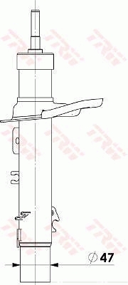 TRW Schokdemper JGM1019T