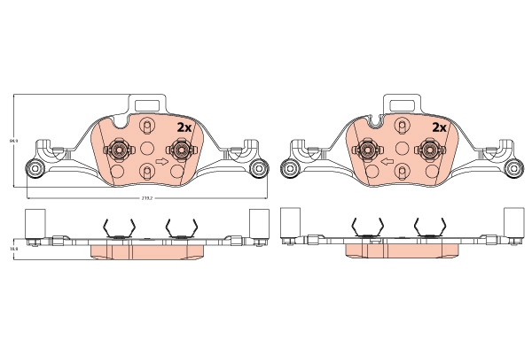 Remblokset TRW GDB2213