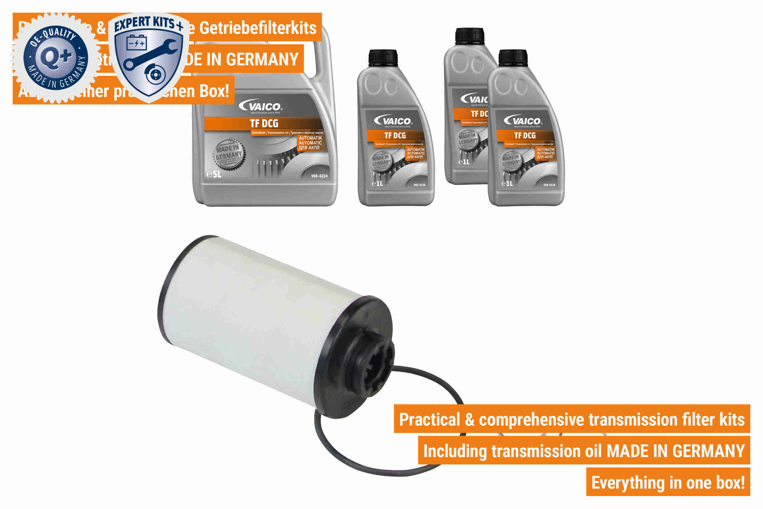 Vaico Onderd.set, olie verversen van automatische versnellingsbak V10-3025-XXL