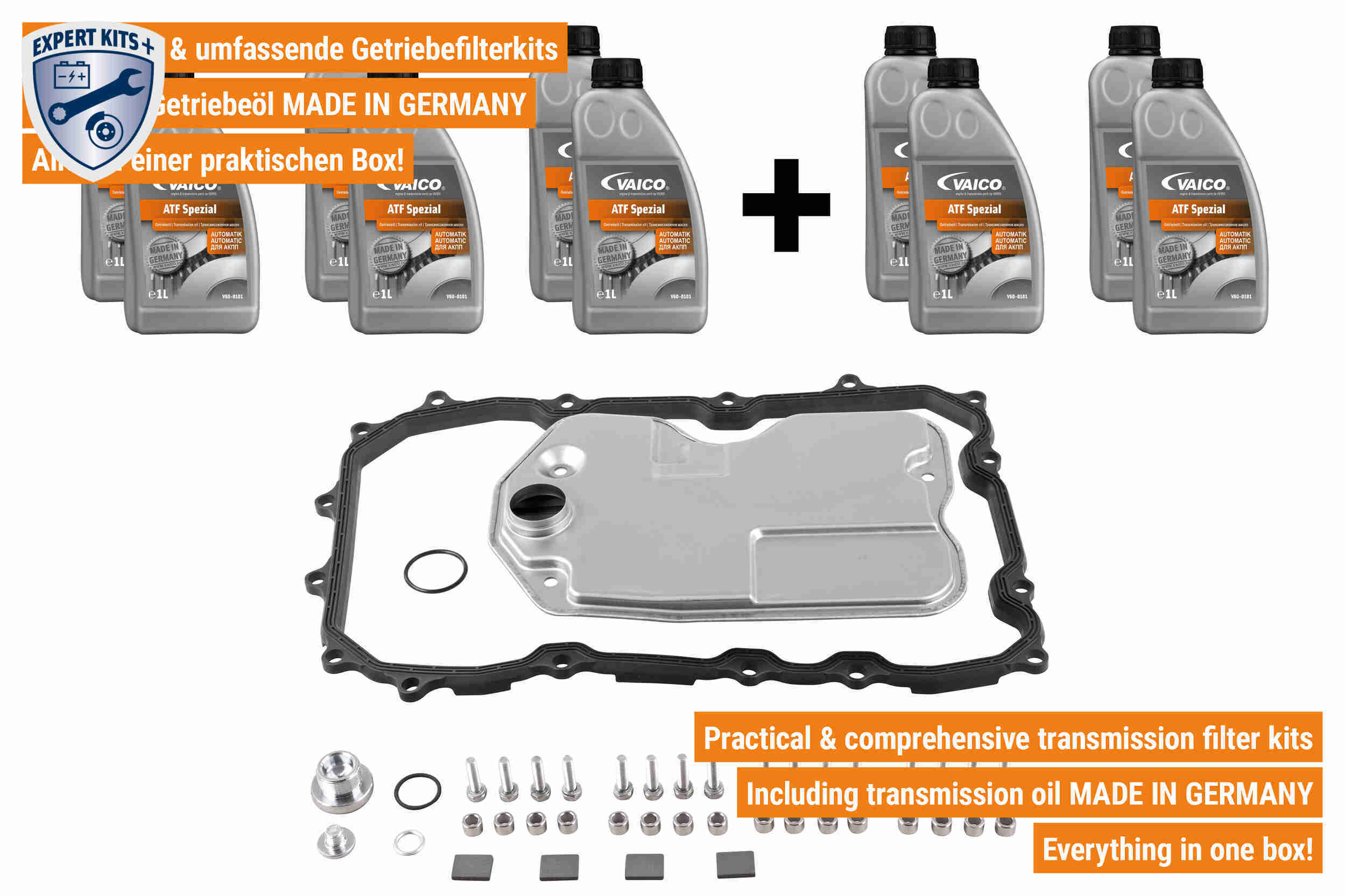 Vaico Onderd.set, olie verversen van automatische versnellingsbak V10-3214-XXL