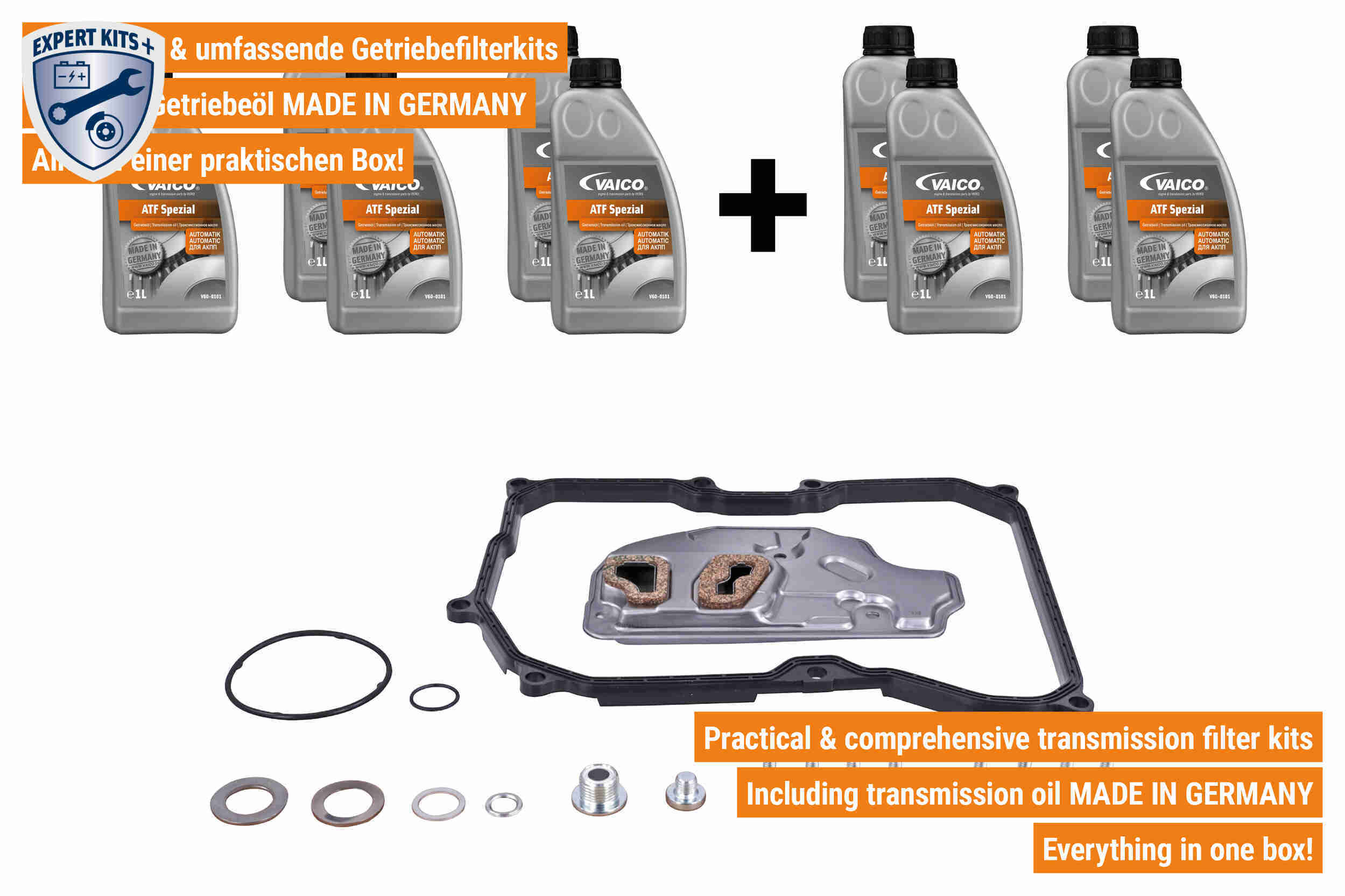 Vaico Onderd.set, olie verversen van automatische versnellingsbak V10-3218-XXL