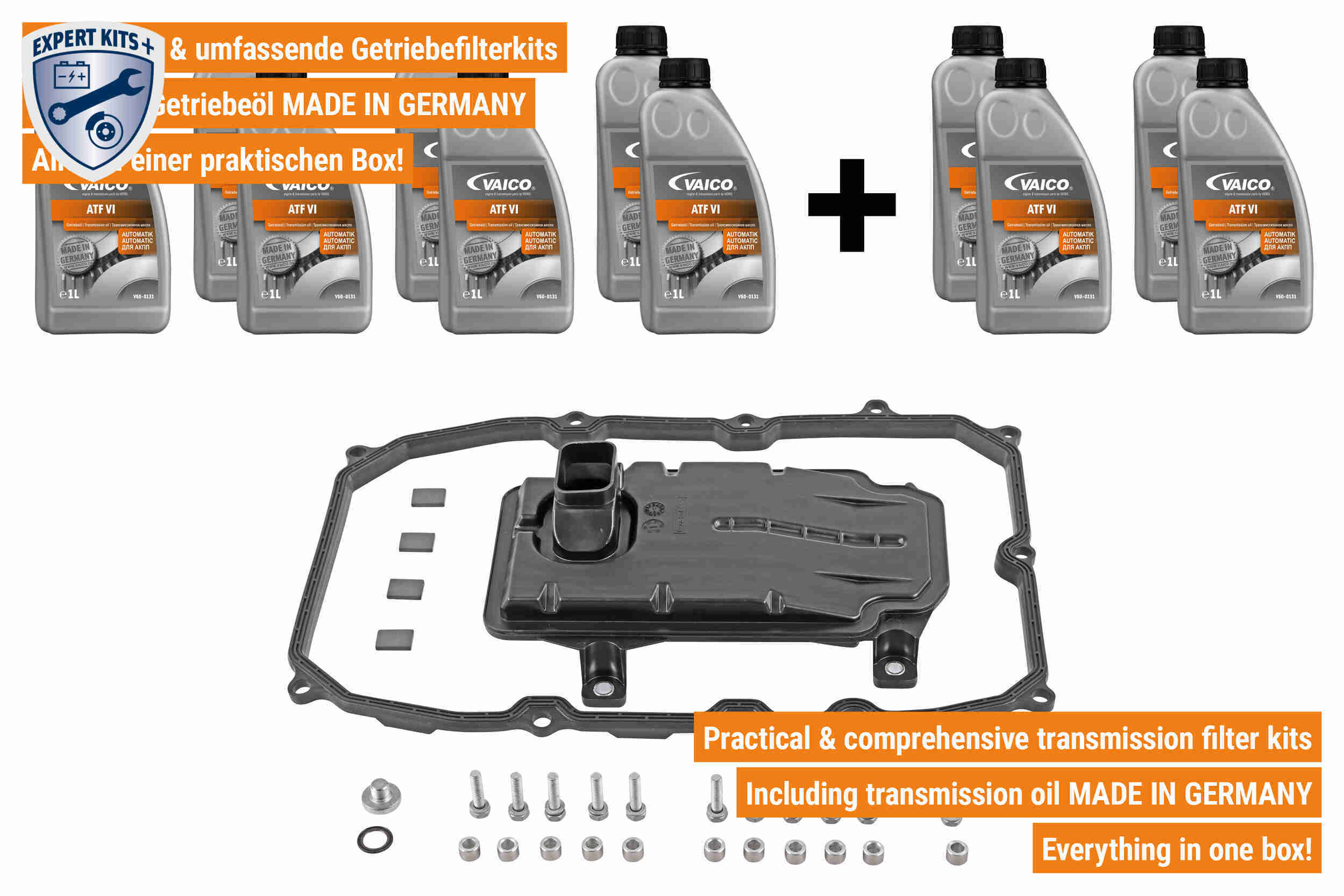 Vaico Onderd.set, olie verversen van automatische versnellingsbak V10-3222-XXL