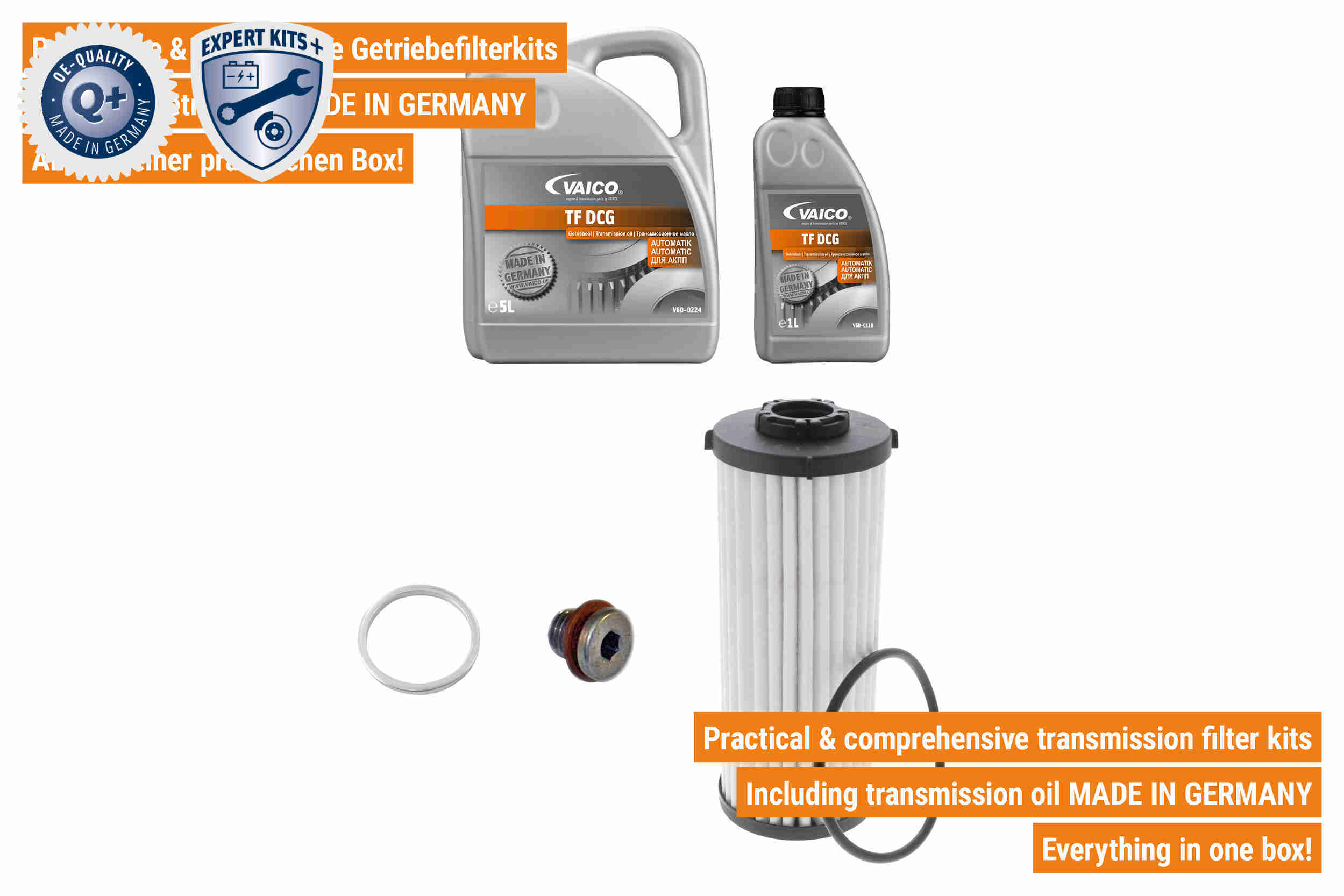 Vaico Onderd.set, olie verversen van automatische versnellingsbak V10-4991