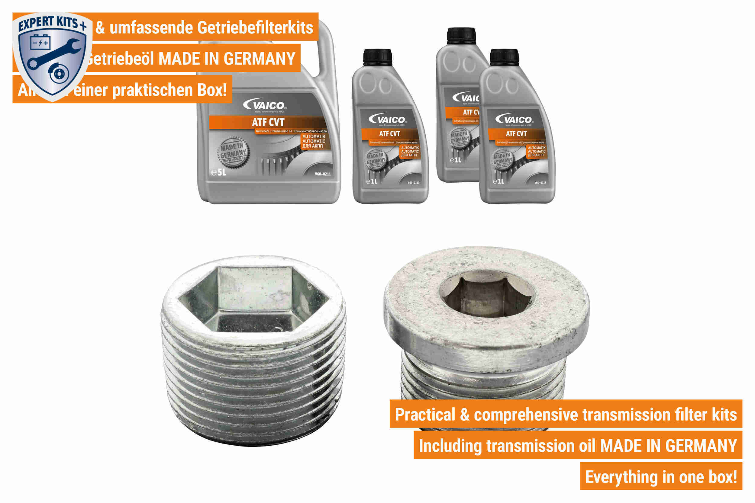 Vaico Onderd.set, olie verversen van automatische versnellingsbak V10-5540-XXL