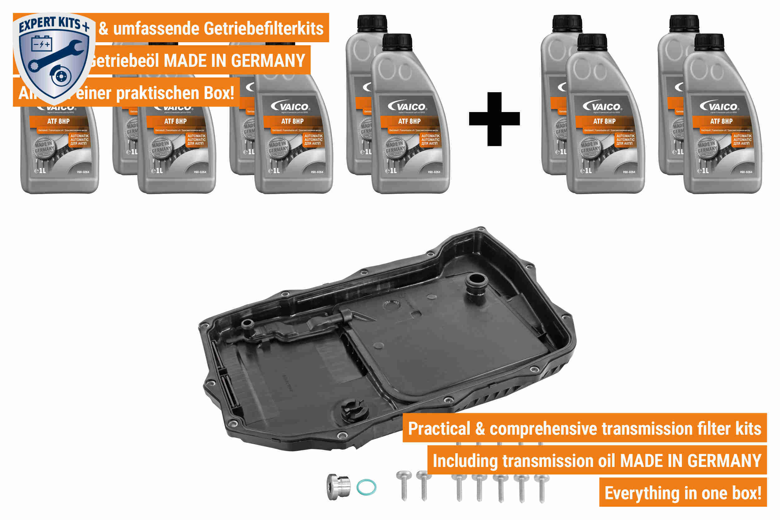 Vaico Onderd.set, olie verversen van automatische versnellingsbak V10-8007-XXL