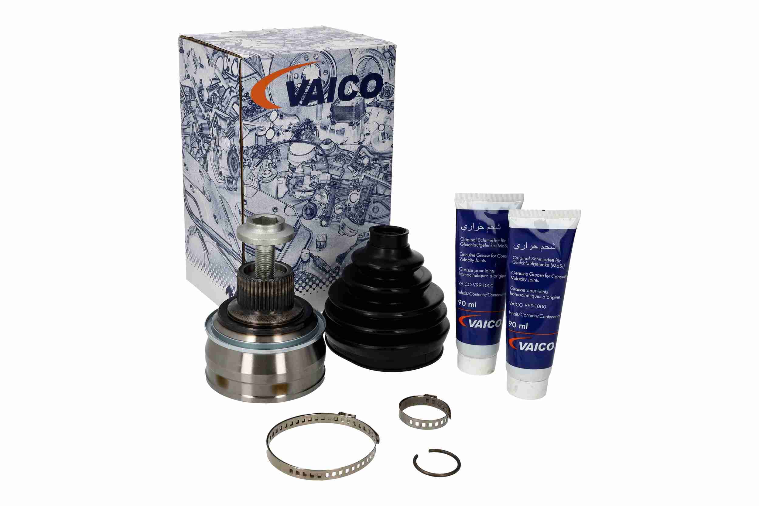 Vaico Homokineet reparatie set, aandrijfas V10-9688