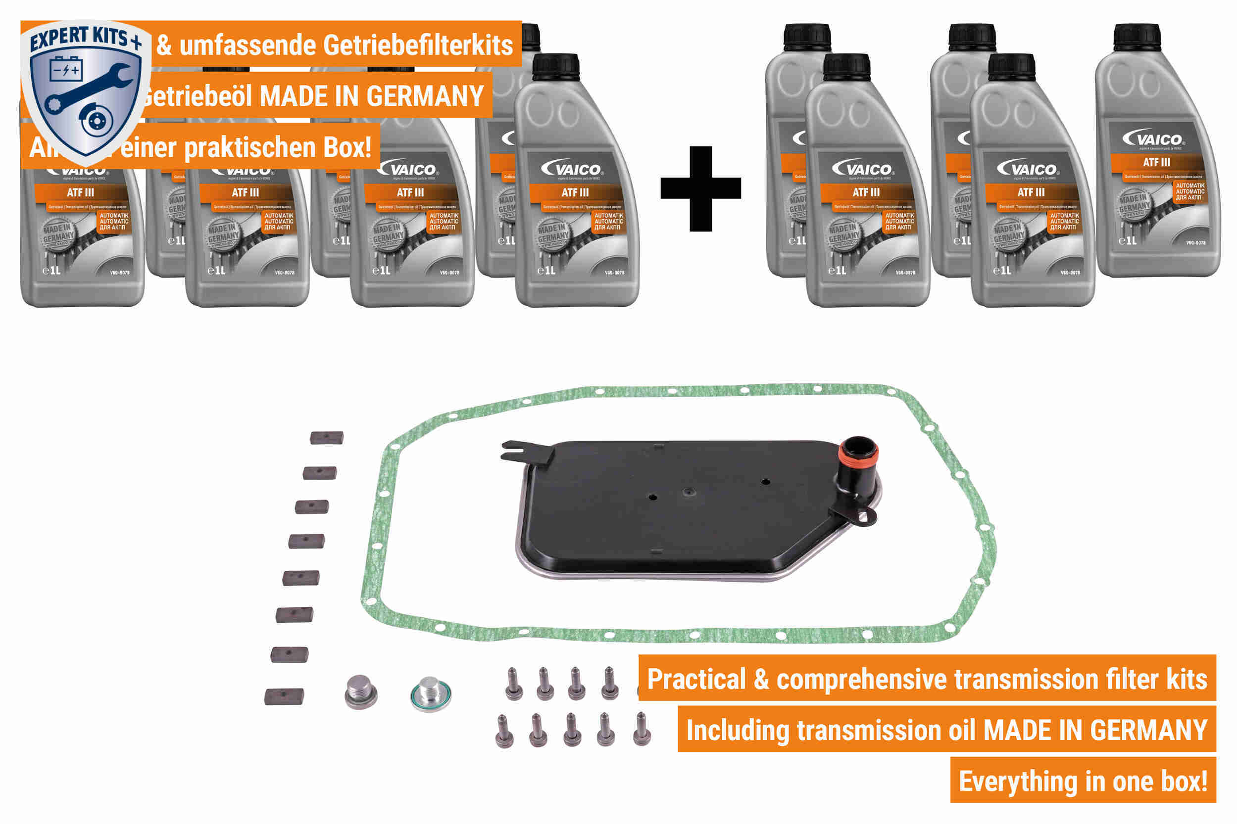 Vaico Onderd.set, olie verversen van automatische versnellingsbak V20-2085-XXL